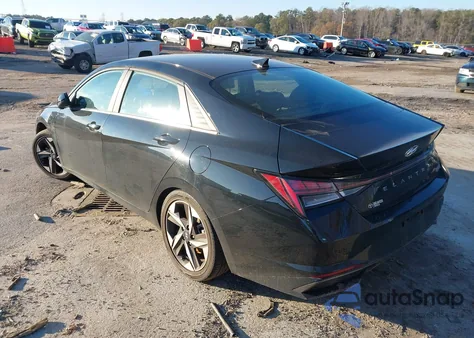 2022 Hyundai Elantra Hybrid Limited из США, поврежденный, VIN KMHLN4AJ8NU018352